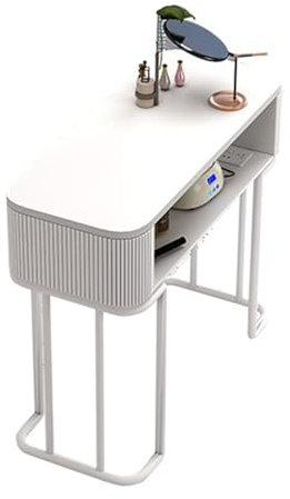 MESCXTY Maniküre-Tischstation, Salon-Spa-Nagelkunst-Schreibtisch mit Schubladen und Lagerschrank, Make-up-Station, Beauty-Workstation, Nagelkunst-Shop-Technikertisch, für Zuhause/Nagelstudio