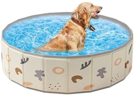 Klappbarer Hundepool,Faltbare Hundebadewanne - rutschfeste Badewanne & Planschbecken Für Drinnen & Draußen, Sommer Wasserspiel & Gartenspaß