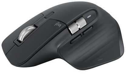 Logitech MX Master 3S - Souris sans fil hautes performances, défilement ultra-rapide, Ergo, 8 000 DPI, Bluetooth, Windows, Linux, Chrome - noir (Reacondicionado)