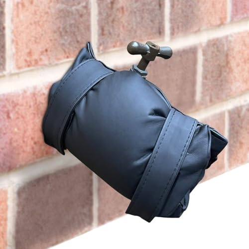 FiTspi Tap Covers for Outdoor Taps, Waterproof Leather Jacket Frost Protector for Winter, All-Weatherproof Cold Weather Protection for Garden, Patio, Lawn - Compatible with Standard Outdoor Faucets