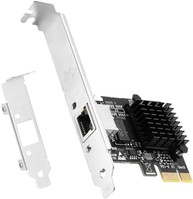 RTL8126 5G PCIe Network Card, 5GBase-T Ethernet Adapter with RJ45 Port, 2.5G/1G/100M Compatible for Windows 10/11, Linux, Server, Desktop - Low Profile Bracket Included