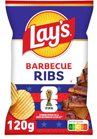 Lay's Chips onduladas Sabor Barbacoa Ribs 120g