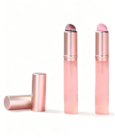 XUKZIMA 2 Cepillos de Uñas de Silicona para Efecto Ombre y Difuminado, Pincel Reutilizable para Polvo Cromado y Degradados, Aplicador de Labios Fácil de Limpiar para Nail Art Profesional