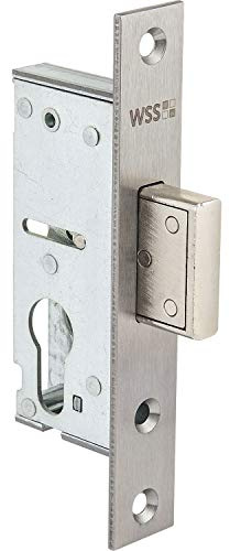 WSS Riegel-Schloss | Dornmaß 40 mm | Stulpe 150 mm flach Edelstahl | 1 Stück