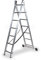 ALTIPESA Escalera Profesional de Aluminio transformable Apoyo-Tijera con Base un Acceso 2 x 7 peldaños Serie bis