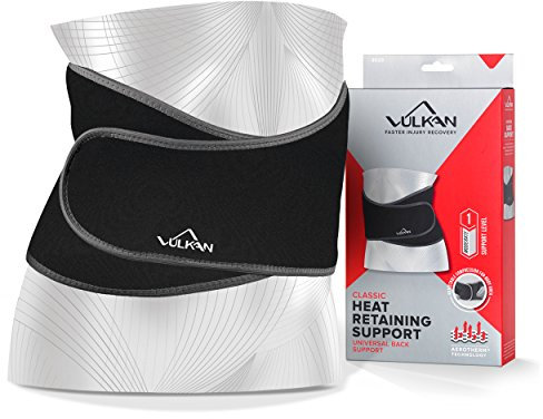 VULKAN Classic Back Support Belt – Adjustable Lumbar Brace for Lower Back Pain Relief, Sciatica and Posture Correction – 1 Size Back Support for Men and Women, Durable and Comfortable Fit