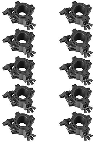 MOUNTAIN_ARK 10 Pack Stage Lighting Clamps for DJ Lighting Products, Plastic O Truss Clamp Fit 3 Size Pipe 1 (25mm) 1-1/2 (38.1 mm) 2(50 mm)