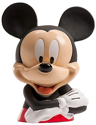 Dekora - 204009 Mickey Mouse Kinder Spardose mit Scheine aus Esspapier, rot, Talla única