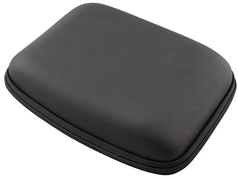 caseroxx GPS-Tasche für Tomtom Go Camper – Hardcase mit Gummizug & Netzfach – stoßfeste Schutzhülle für Navigationsgeräte, ideal für Reise, Wandern & Alltag