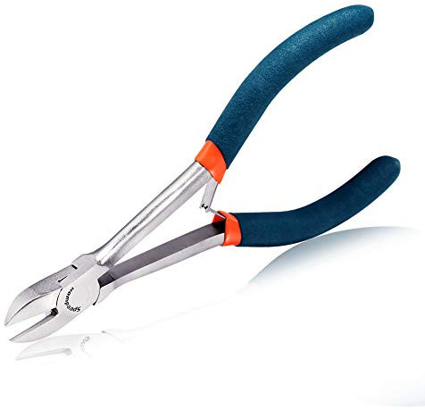SPEEDWOX Pince coupante diagonale longue portée 15,2 cm Mini pince coupante fine Pince coupante à fil haut effet de levier réduit les efforts de pour les espaces étroits difficiles à atteindre