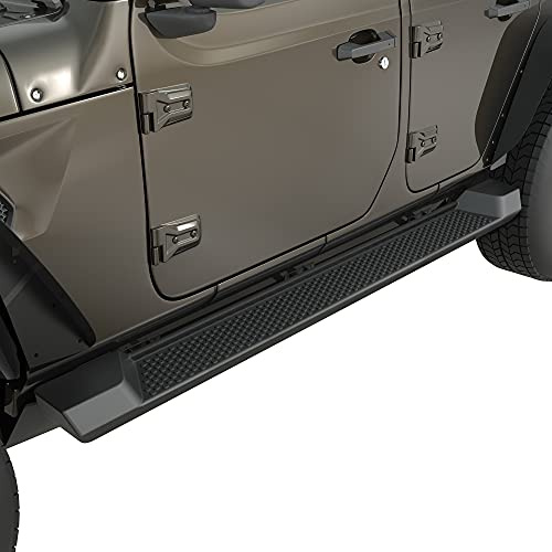 AUTOSAVER88 6 Pulgadas estribos Laterales compatibles con 2018 2019 2020 Jeep Wrangler JL Unlimited 4 Puertas (Excepto el Modelo JK