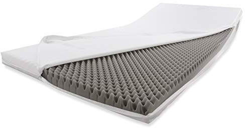 Dibapur® OTTO: Kaltschaummatratze Rollmatratze Matratzenerhöhung Topper Matratzenverstärkung Massage (180 x 190 cm)