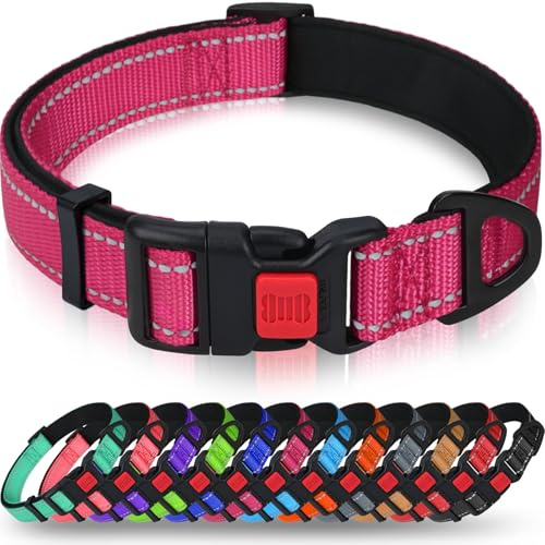 Taglory Hundehalsband Reflektierend für Kleine Hunde, Neopren Gepolstert