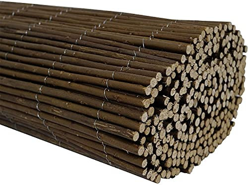 LG TRADERS LIMITED 1.8m x 4m Natural Willow Garden Fencing Privacy Screen – Durable Outdoor Privacy Fence for Gardens, Patios & Borders, Eco-Friendly Screening Roll for Walls & Fences