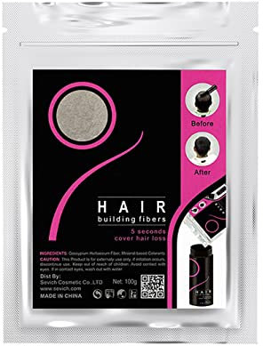 Bolsa Ahorro para Relleno de Fibras Capilares Densificadoras del Cabello. Disimulan Calvicie en Hombre y Mujer, 100% naturales. Válidas para cualquier marca de fibras. 100Gr (Castaño Medio)