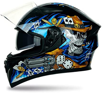 MOTESEN Off-Road Motorrad-Vollvisierhelm MTB Erwachsene Sport Elektroauto ECE 2205 EUR Straßenzulassung