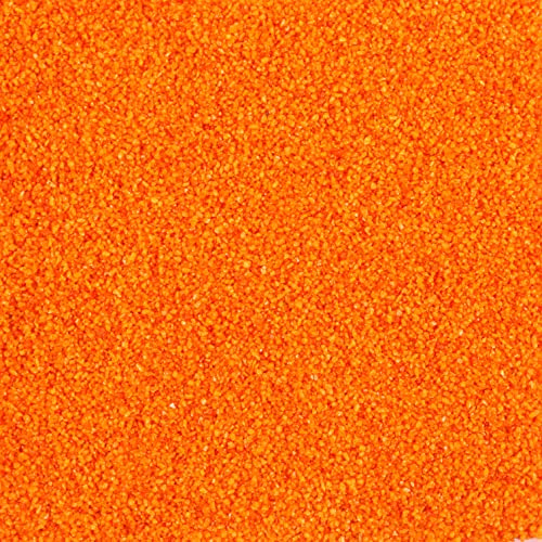 naninoa FARBSAND 0,5mm, 5kg. NEON ORANGE bunter Farbiger Dekosand Bastelsand für Sandbilder