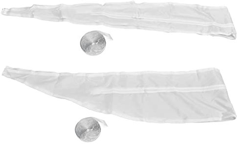 Air Conditioner Window Sealing Cloth, Portable AC Window Vent Seal Baffle Kit, Universal AirLock Window Accessories with Zip and Double Sides Adhesive Tape Fastener(3m)