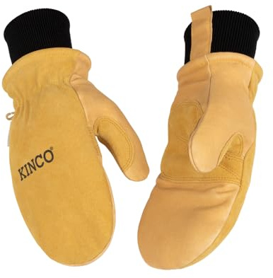 Kinco, 901TW-M, Women's Leather Work and Snowboarding Mitt, Medium