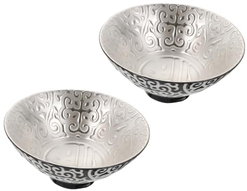 IMIKEYA 2 Stk Teetasse tee kocher teebecher Chinesische tee drink Gongfu-Teeschale japanische Suppentassen Vintage Wassergläser Kleine Silbertasse aus Keramik Kung-Fu Jianzhan groß Asien