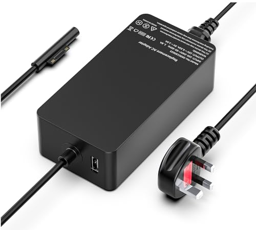 102W Laptop Charger Compatible With Surface Pro Laptop Go Book Series