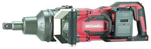 BESWELL Avvitatore a Impulsi CIW-1100B-A, 1” 20 V, Cacciavite a Percussione con Incudine Corta, Avvitatore a Impulsi Cordless, Set con 4xBatterie Li-Ion 5.0 Ah e Doppio Caricatore