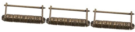 Artibetter 3stücke Vintage Antikes Vorhängeschloss Chinesischem Design Stelligem Zahlencode Für Schmuckkästchen Schränke Und Langlebig Und Kreativ