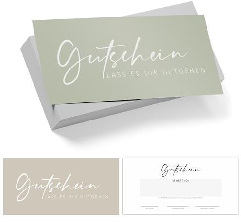 25 Zauberhafte Blanko Gutscheine zum selber Ausfüllen für Geschäfte | Friseur Kosmetik Massage Wellness Beauty Salon | Gutscheinkarten Geschenkgutscheine