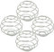 JRSHIRLEYLTD Set di 4 piccole sfere shaker in acciaio inox, shaker Ball, frullato di proteine, shaker Sport Fitness Shaker per proteine, shaker per whisking proteine in polvere, milkshakes (3,1 x 2,8