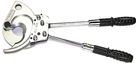 EDEDE Outils de Coupe de câble de Coupe-Fil à cliquet for Coupe-Boulon de Cisaillement de câble blindé CU/Alu de 65mm pour Les Professionnels et Les bricoleurs