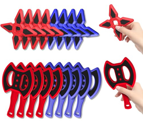 POPERFUN Juego de Lanzamiento de Hachas, Seguro y Duradero con 8 Hachas y 8 Dardos de Lanzamiento, Juguetes para Jugar al Aire Libre para Niños y Adultos, Patio Trasero, Juegos de Carnaval