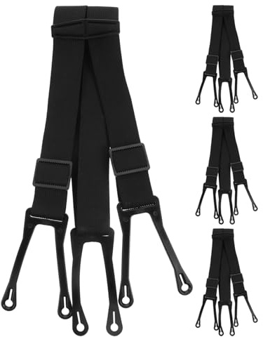 Housoutil Tirantes Ajustables para Pantalones de Hockey XL, Cinturón de Tracción Antideslizante, Equipo Protector para Adultos en Patinaje sobre Hielo, 4 Unidades, Confort y