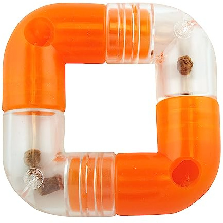 Planet Dog Orbee-Tuff Link - Snackball für Hunde - Hundespielzeug - Orange