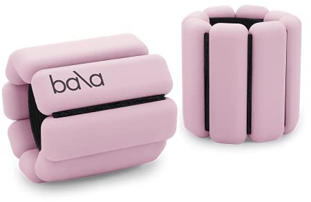 Bala Bangles Bekannt aus SharkTank voll verstellbare tragbare Handgelenk und Knöchelgewichte Yoga Tanz Ballett Pilates Cardio Aerobic Walking jeweils 045 kg 09 kg pro Set Blush Pink