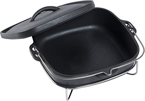 Outdoorchef System Line Suppentopf, Gusseisen, Schwarz, 34 x 36 x 17 cm