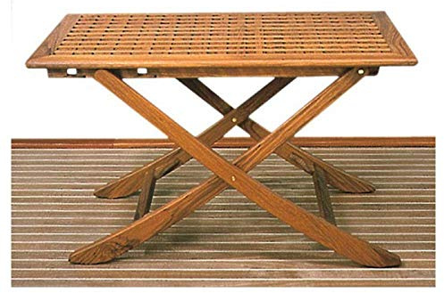 ARC Table en Teck caillebotis 125 x 80 cm