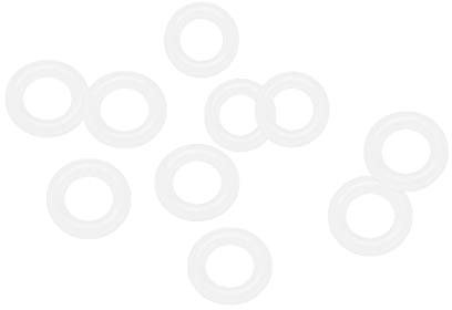 sourcing map 10 Stk. Silikon O-Ringe VMQ Dichtung 11mm AD 6,2mm ID 2,4mm Breite Weiß