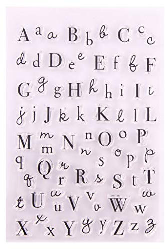 Silikonstempel, Buchstaben Transparent Klar Silikon Stempel Blatt Scrapbooking Fotoalbum DIY Stempel Für Weihnachten Valentinstag Thanksgiving Geschenke