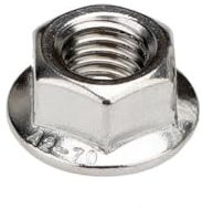 LXURY 1/2/5/10 Piezas M6x0.75 M8x1 M10/M12x1/1.25 6#-32 8#-32 10#-24 32 1/4-20 28 5/16-18 3/8-16 1/2-13 Tuerca de Brida de Rosca Fina de Acero Inoxidable UNC UNF (Color : 10pcs M6x0.75)