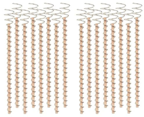 Goorvoucs 16Er-Pack Elektrokultur-Kupfer-Gartenantennen - Kupferdraht, Kupfer-GartenpfäHle für Den Pflanzenanbau (17)