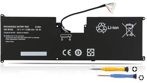 K KYUER 29Wh 3800mAh VGP-BPS39 Laptop Akku für So-ny VAIO Tap 11 SVT112 Tablet Series SVT11213CXB SVT112A2WL SVT112A2WM SVT112A2WP SVT112A2WU SVT112A2WW SVT1121B2EW SVT11215CXB SVT11218SCW SVT11227PXB