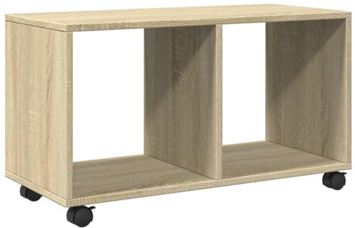 vidaXL Armario con Ruedas Madera ingeniería Roble Sonoma 72x33x42,5 cm