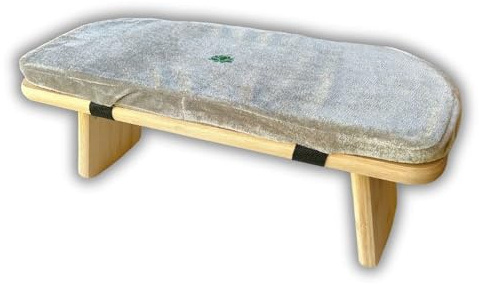 Banc de méditation Pliable Gris Lotus avec Coussin et Sac