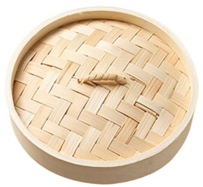 LZYWOD Cuiseur vapeur en bambou de 18 cm pour poisson, riz, légumes, collation panier/couvercle de cuisson Bao Buns Steam Cookware Steam Tools panier