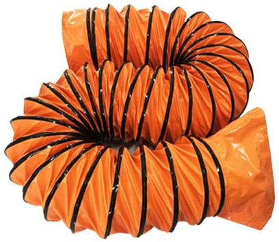 Tubo Cappa Cucina Tubo Flessibile For Condotto Di Scarico Dell'aria, Condotto In PVC For Diametro Ventola 250 Mm, 350 Mm E 500 Mm, Tubo Flessibile For Scarico Aria In PVC Con Corde Regolabili(300mmx5m