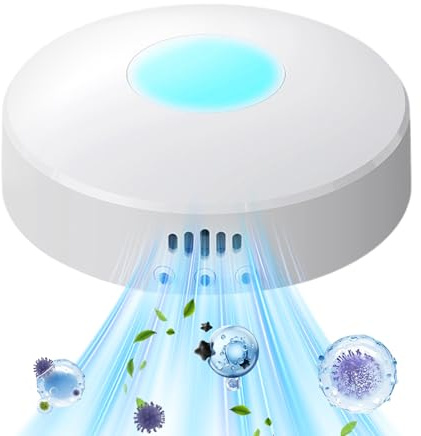 Purificador de aire para animales domésticos Mini Purificador de Aire | Eliminador de olores para mascotas recargable y silencioso para la casa para coche, baño, cocina, dormitorio de y