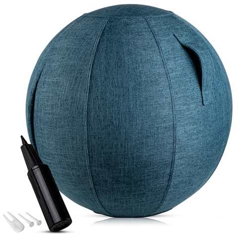 ONVAYA, Gymnastikball 65cm mit Bezug