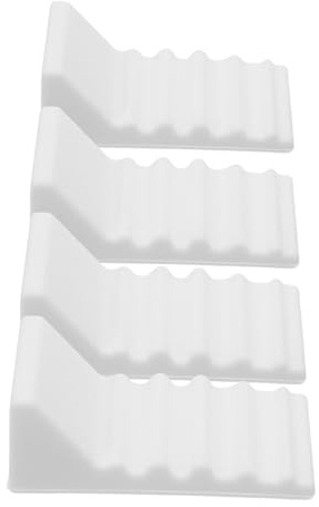 SHINEOFI 4 Stück Mülltonnenpuffer für Wand aus Rutschfestem Silikon Geräuschdämpfend und Selbstklebend als Wandschutz hinter Mülleimern