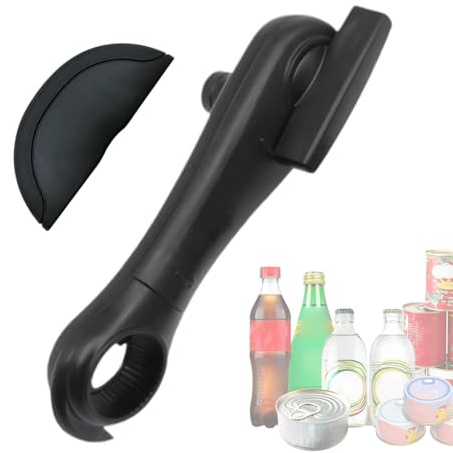 Pzuryhg Abrelatas de Refresco,Gadget Manual 4 en 1 | Abridores De Botellas Para Mayores Con Mango Antideslizante - Para Cocina Bar Restaurante Camping Y Senderismo