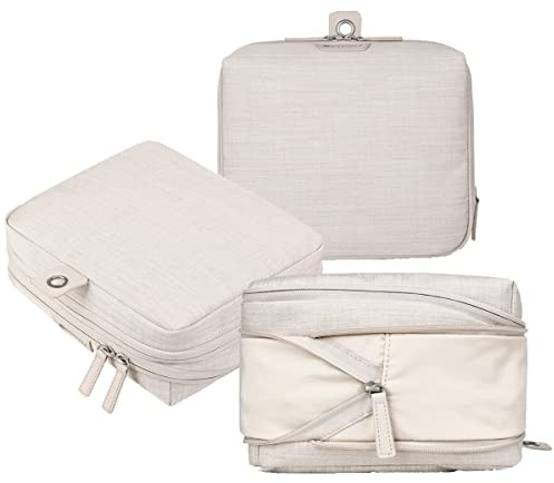 Nordace Reise-Verpackungs-Organizer-Set für Damen und Herren, 2 x Packwürfel und 1 x Waschbeutel, langlebig und wasserabweisend (Beige)